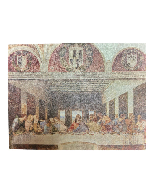 Leonardo wooden magnet, Last Supper