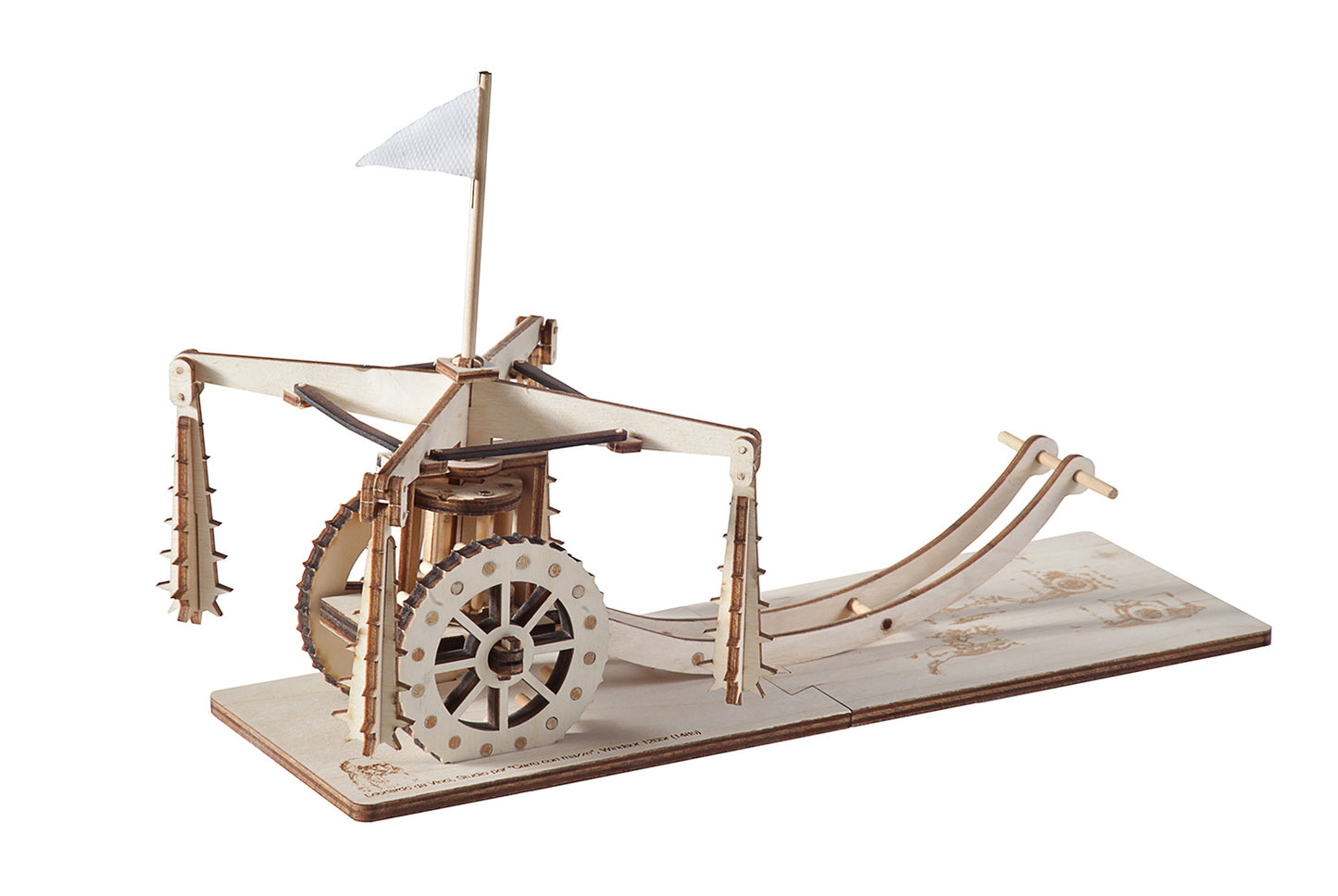 Wooden Model, Leonardo's Wagon with Blaze