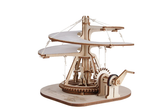 Wooden model, Leonardo's "Vite Aerea"