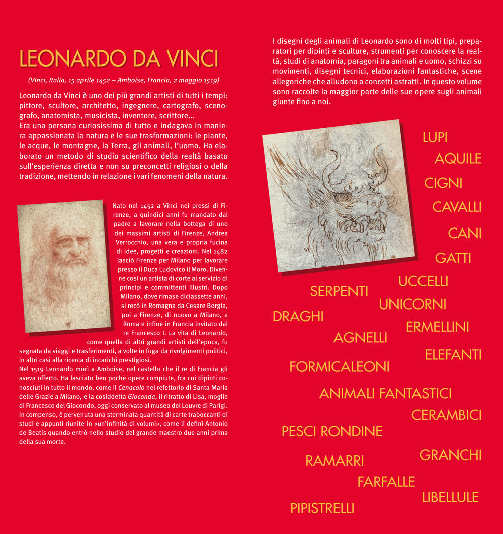 Leonardo da Vinci. Animals, dragons and fantastic creatures